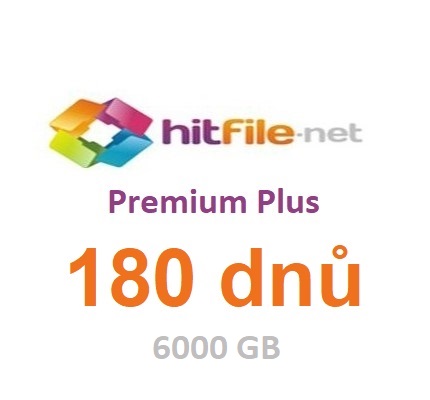 Premium účet PLUS Hitfile na 180 dnů