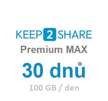 Premium account MAX on Keep2Share for 30 days