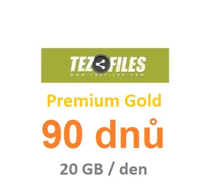Premium účet Gold Tezfiles na 90 dnů